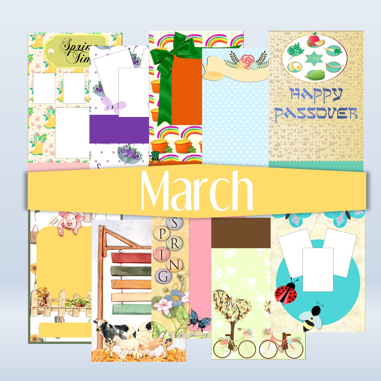 February Template Mockup