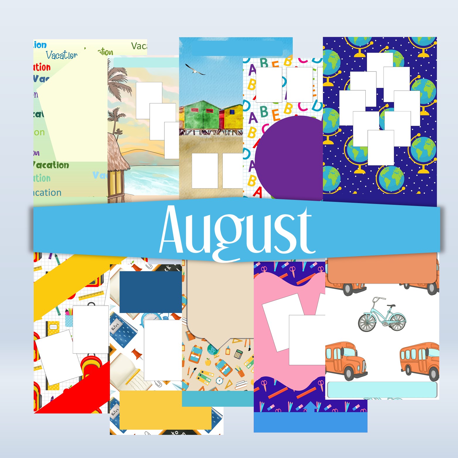 August Template Mockup