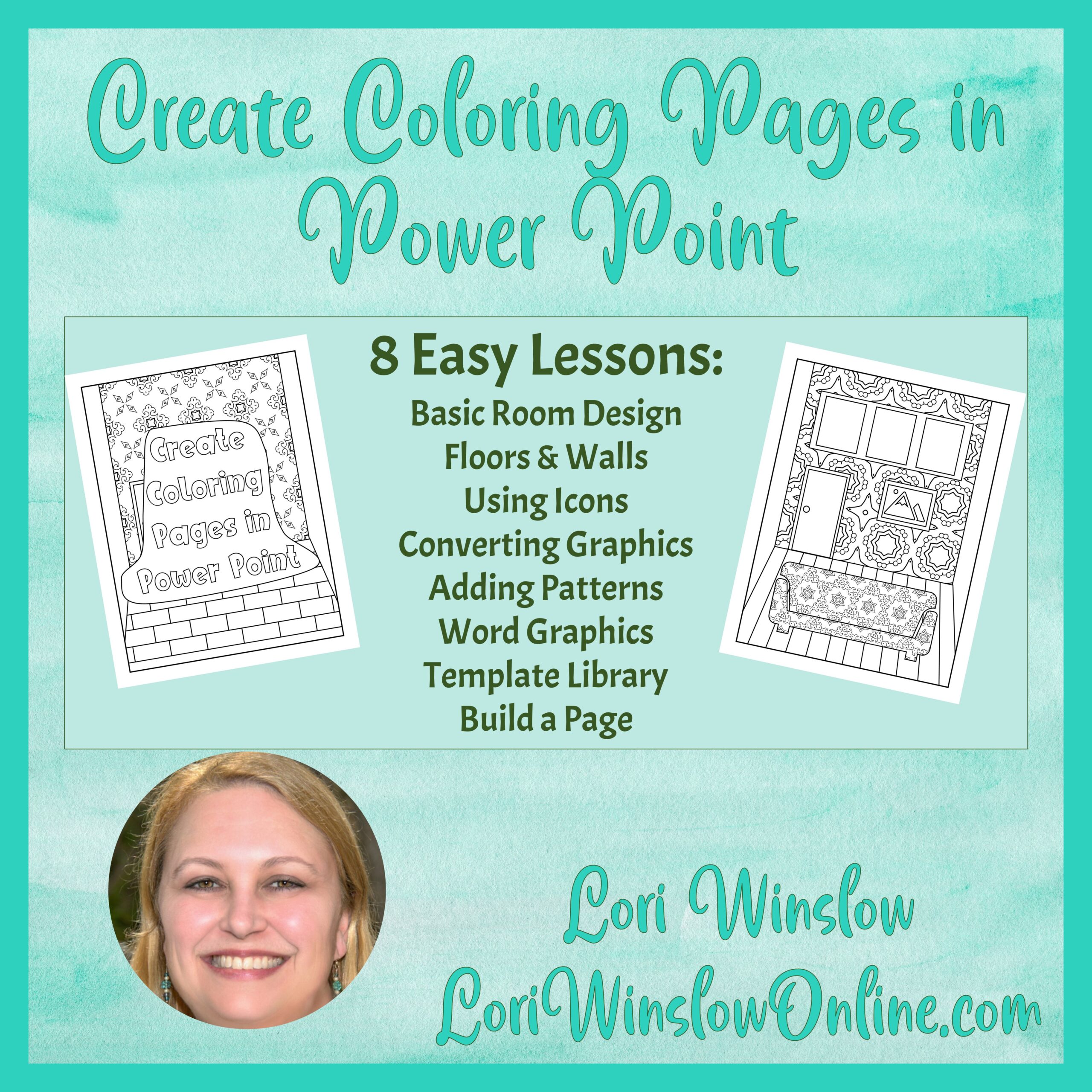 Coloring Page Course Mockup