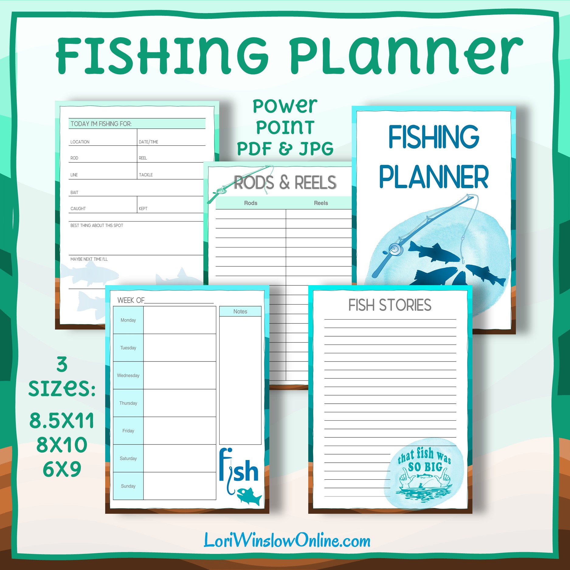Fishing Planner Mockup