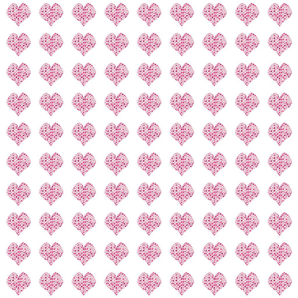 Pink hearts digital paper example
