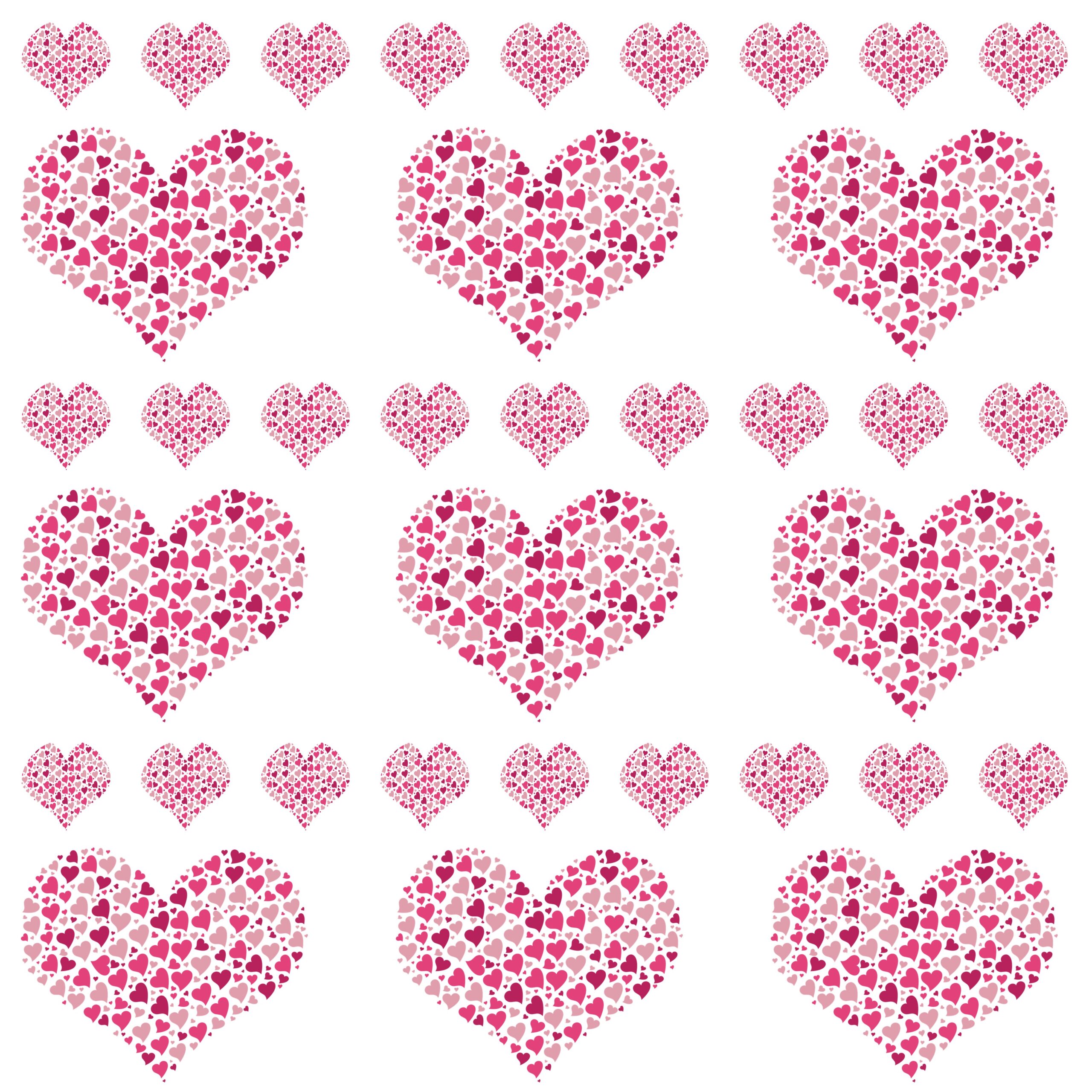 Pink heart pattern digital paper example