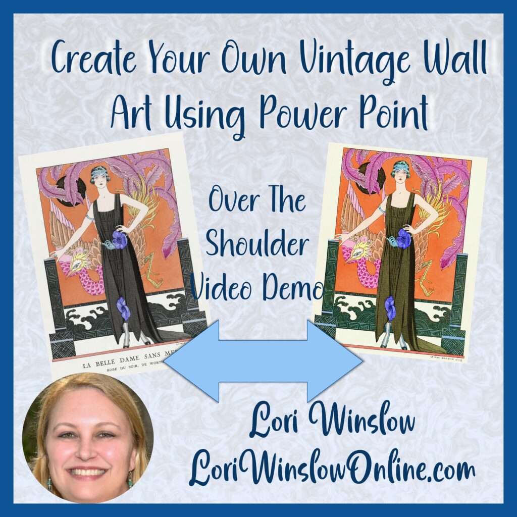 Vintage Wall Art Vintage Fashion Example