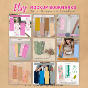 Etsy Bookmark Mockup sales graphic